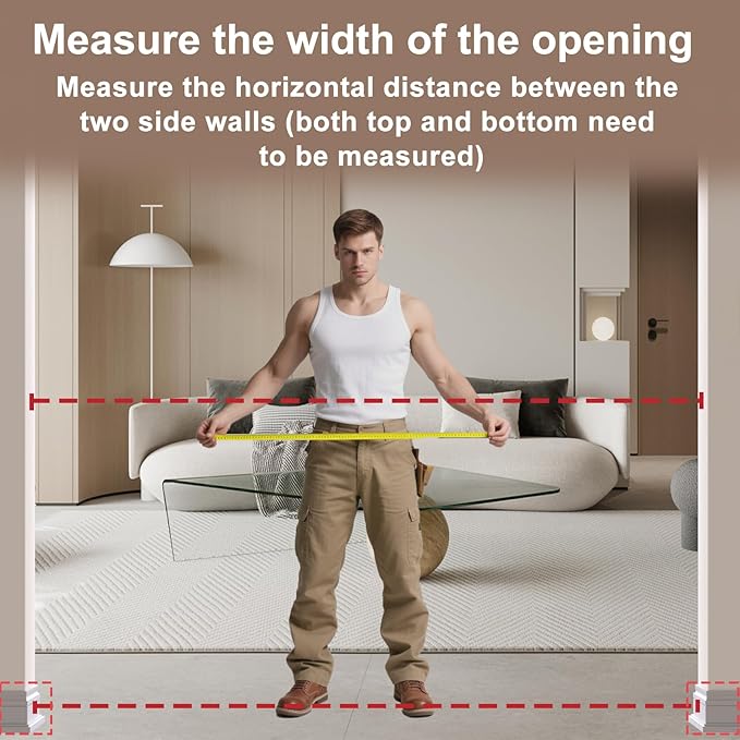 WAOWAO Baby Gate 29.13-43.3" Extra Wide Pressure Mounted Walk Through Swing Auto Close Safety White Metal Toddler Kids Child Dog Pet Puppy for Stairs,Doorways,Kitchen