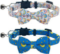 SuperBuddy Cat Collars Breakaway with Bell - 2 Pack Cat Safety Collars for Boys & Girls - Safety Buckle Kitten Collar for Pet Supplies,Stuff,Accessories