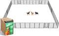 FXW Rollick Unleashed Dog Playpen for Indoor, Yard, RV Camping, 40 inch 48 Panels for Medium and Large Dogs, Black│Patented