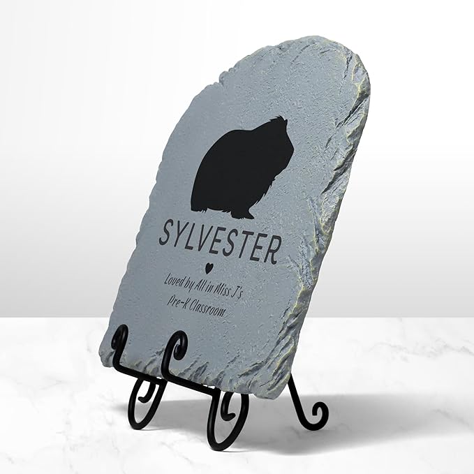Let's Make Memories Personalized Memorial Garden Stone - Pet Silhouette - in Loving Memory - Dog