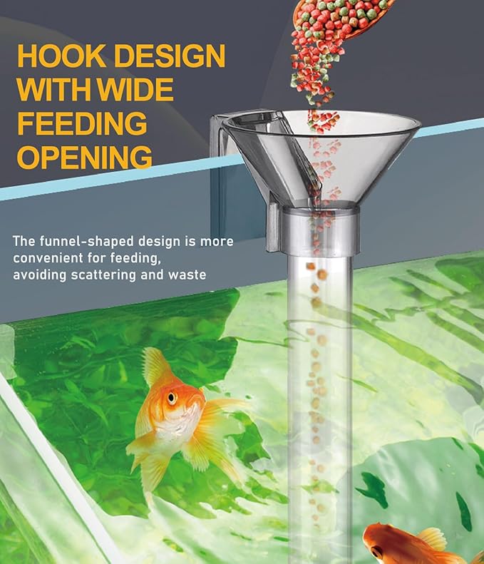 KINGYEENUO Shrimp Feeding Tube and Dish Set, Aquarium Feeder Tube Clear Shrimp Feeder, Fish Tank Feeding Supplies with Feeding Ring Cleaning Brush for Fish Tank Aquarium