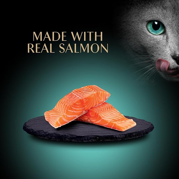Sheba Premium Puree Cat Treats Lickable Smoked Salmon Flavor, 0.49 oz. Tubes, 4 Count (Pack of 11) – Total 44 Count