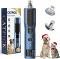 7-Speed Dog & Cat Nail Grinder with Light - Ring LED Safe to Avoid Overcut, Quiet Low Vibration & Powerful Fast, Cordless Rechargeable Toenail Trimmer for Small & Large Puppy & Breeds Paws(Blue)