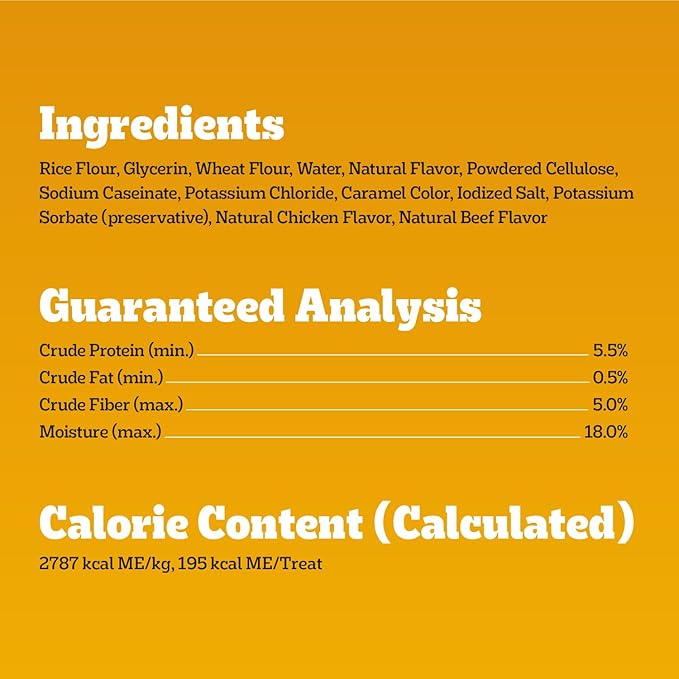 Pedigree Twisty Chews Medium/Large Long-Lasting Dog Treats Chicken & Beef Flavor, 9.17 oz. Pouch, 16 Count