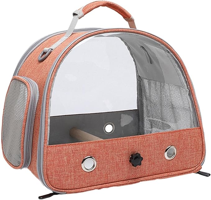 Bird Carrier Bag - Travel Bird Backpack Cage, Bird Backpack Carrier, Travel Cage Bird, Parrot Backpack Bag, Pet Transparent Breathable Travel Cage for Birds, Small Pets, Hamsters, Rabbits, Parrots