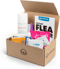 Flea Killer Kit for Cats – Fast-Acting Flea Treatment & Home Spray – Includes Oral Tablets, Purrs Advance Topical, Flea Comb, Degreasing Soap & More (9lbs and Over)