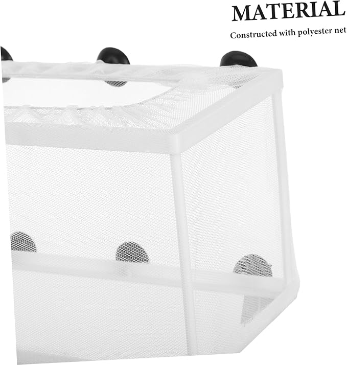 Aquarium Breeding Box Large Size Fish Net Incubator Suction Cup Fish Tank Divider