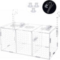 Fish Breeding Box, Acrylic Isolation Box Aquarium Hatchery Incubator with Suction Cups for Newborn Fry, Shrimp, Guppy, Clownfish, Aggressive Fish, 11.5" x 6" x 6"