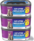 Cat Litter Refill Bags Jumbo 28FT-3 Pack Compatible with Litter Genie Refill Standard,Plus,Style Pail Refills,Cat Refill Cartridge Lasts Up to 12 Months(NOT Compatible with XL)