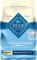 Blue Buffalo Life Protection Formula Natural Puppy Dry Dog Food, Chicken and Brown Rice 6-lb