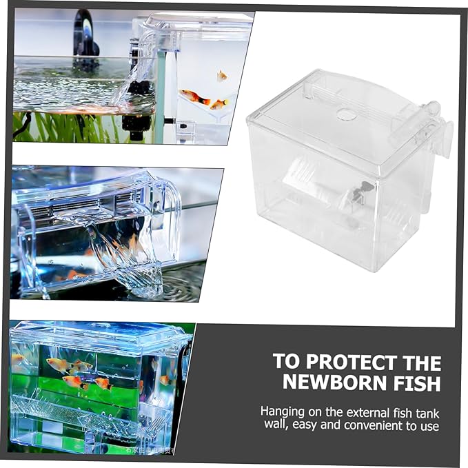 BESPORTBLE 1Pc Aquarium Breeding Box Hanging Fish Isolation Incubator for Breeding Lightweight Design for Fish Shrimp and Turtles