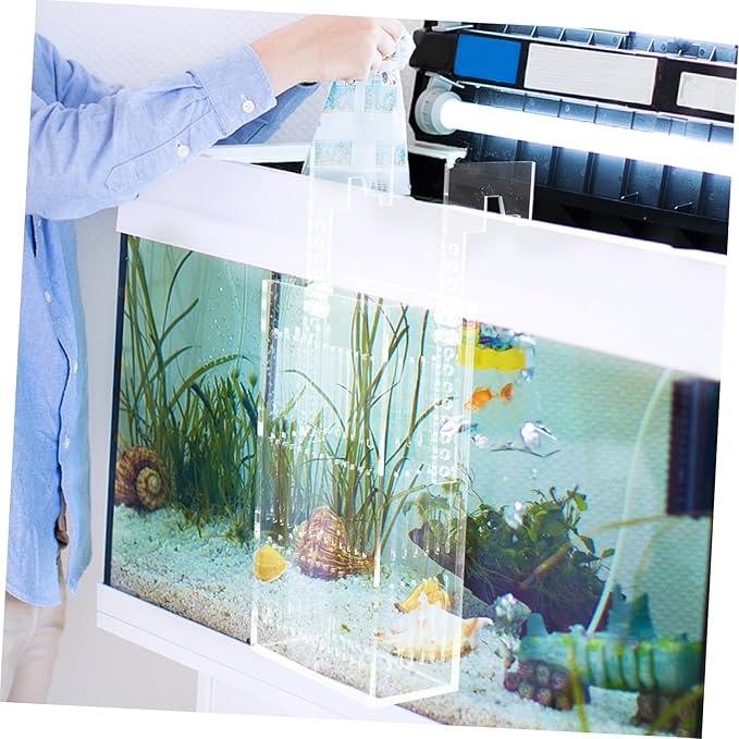 Kisangel Acrylic Fish Breeding Box Separator Shrimp Incubator for Aquarium Prevents Adult Fish Compact Hanging Isolation Tank