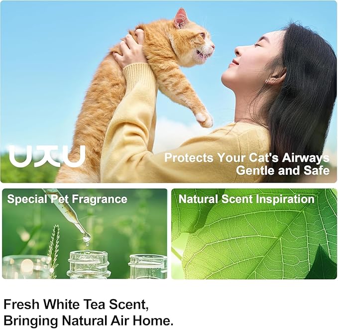 FUKUMARU Tofu Cat Litter, Strong Clumping Cat Litter Pellets, Effective Odor Control, Ultra Absorbent, Dust Free, Natural, Flushable, Lightweight, Low Tracking, White Tea, 6lb x 4 Bags