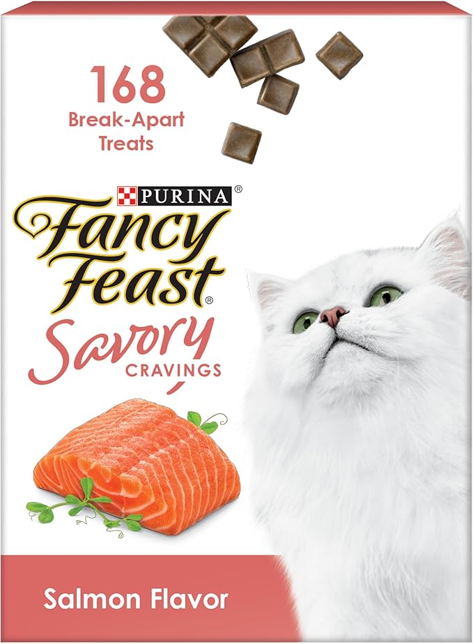 Purina Fancy Feast Limited Ingredient Cat Treats, Savory Cravings Salmon Flavor - 3 oz. Box