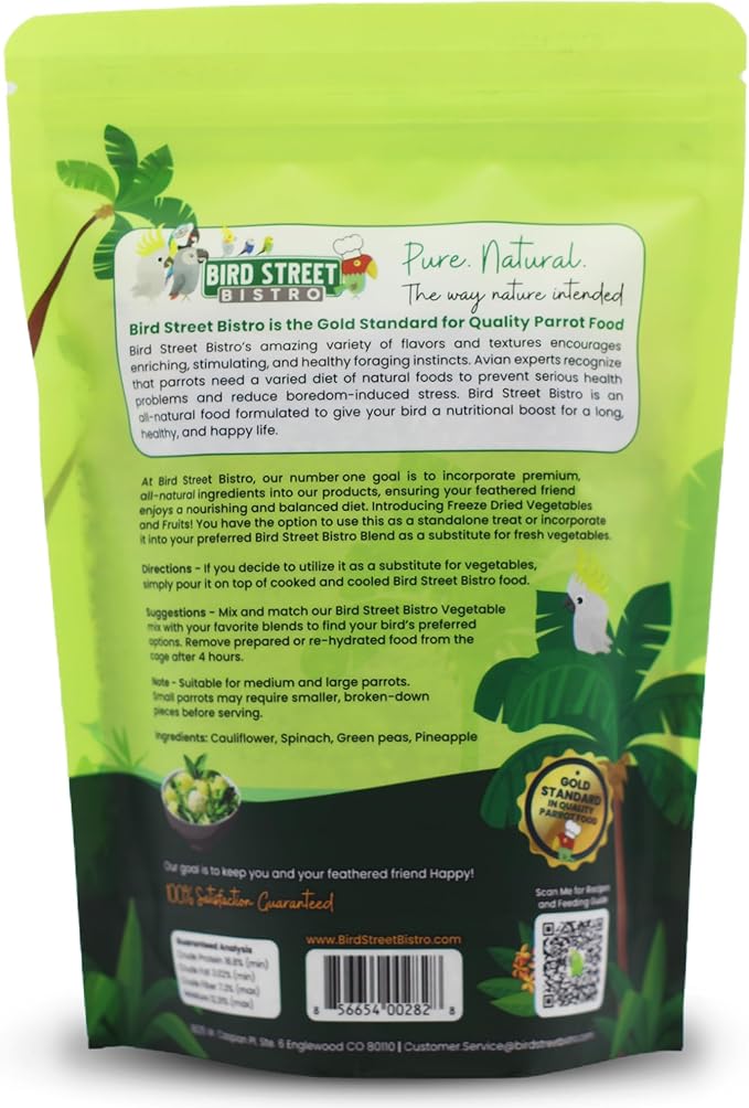 Bird Treats - Parrot Treats - Cockatiel Food - Parakeet Treats - Conure Bird Food - Cockatiel Treats - Sun Conure Food - Cockatiel Bird Food - Parakeet Bird Food - Parrot Treats (Green Goodness)