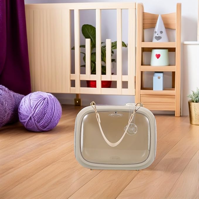 Healifty Portable Parrot Carrier Travel Cage with Handle Breathable Small Bird Travel Cage Bag for Parakeets Lovebirds Cockatiels