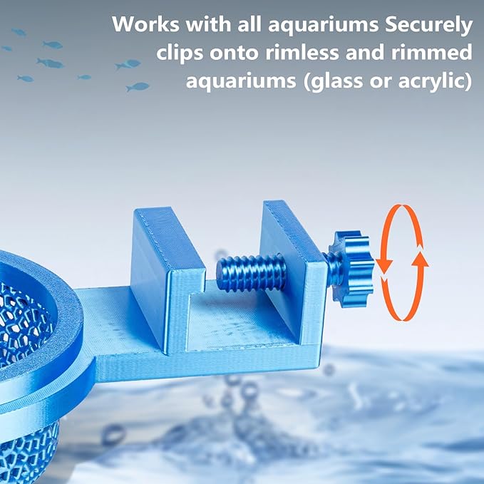 Aquarium Water Change Diffuser, Spill-Free Tool for Rimless & Rimmed Fish Tanks, Protects Substrate & Plants, Safe for Fish and Shrimp (Regular)