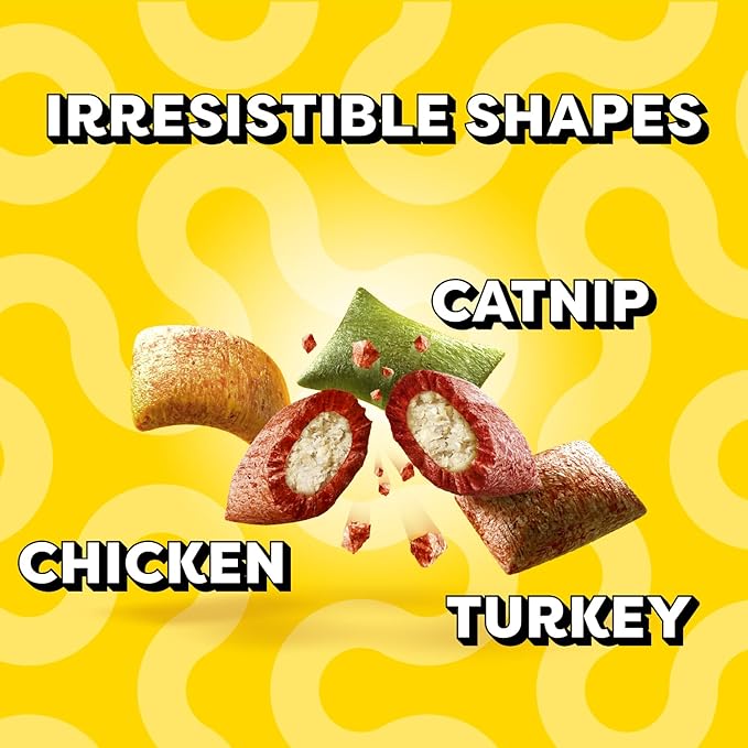 Temptations Cat Treat ShakeUps, Crunchy and Soft Cat Treats, Clucky Carnival, 5.29 oz. Pouch