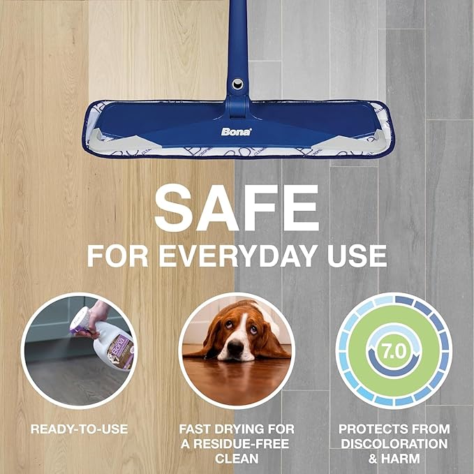 Bona Pet Spray Odor Eliminator, Cat Formulation, 32 fl oz, Safe for Carpets and Multi-Surface Floors