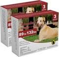Flea and Tick Prevention for Dogs, Flea and Tick Treatment for Extra Large Dog, Flea & Tick Control, 89-132 Pounds, 6 Doses