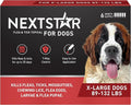 NEXTSTAR Flea and Tick Prevention for Dogs, Repellent & Control, Fast Acting Waterproof Topical Drops, Extra-Large Dog Flea & Tick Control, 6 Monthly Doses