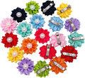 PET SHOW 10pairs Flower Small Dogs Hair Bows with French Barrette Hair Clips Cat Puppy Party Birthday Grooming Hair Accessories 10 Colors