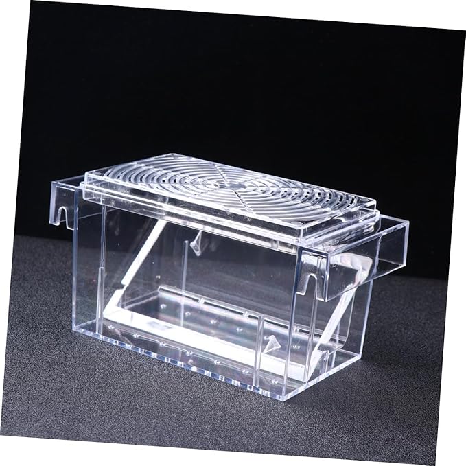 Fish Tank Breeding Box Acrylic Isolation Hatchery Tank with Removable Divider for Aquarium Fish Breeding and Fry Hatching