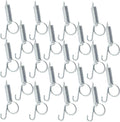 Pet Cage Door Latch Spring Hook - 20 Pack Heavy Duty Spring Loaded Dog Crate Lock, Galvanized Steel Chicken Coop Latches for Rabbit Hutch, Bird Cage, Wire Mesh Enclosures