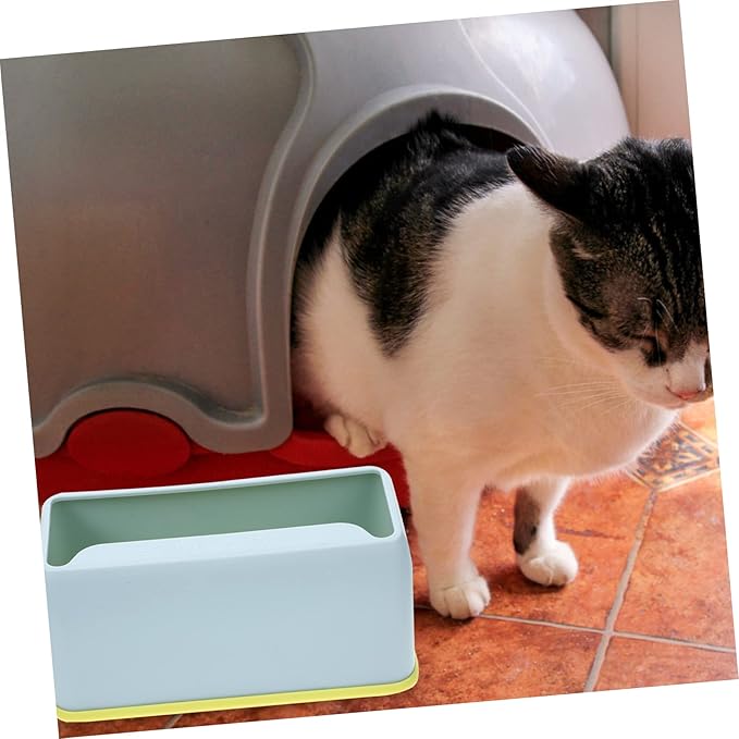 Mikikit 2pcs Cat Litter Scoop Base Cat Litter Scooper Holder Pet Shovel Storage Cat Scooper Cat Litter Scoop Holder Caddy Cat Litter Handle Litter Scoop with Stand Paw Holders Plastic