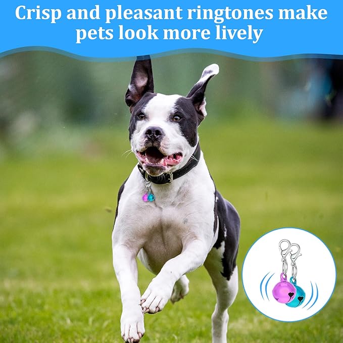 10Pcs Bell for Dog Cat Collar Dog Cat Bell for Collar with Loud Crisp Sound Dogs Collars Charm Small Pet Collars Bells Pet Bells Gifts for Christmas Decoration(Colourful)