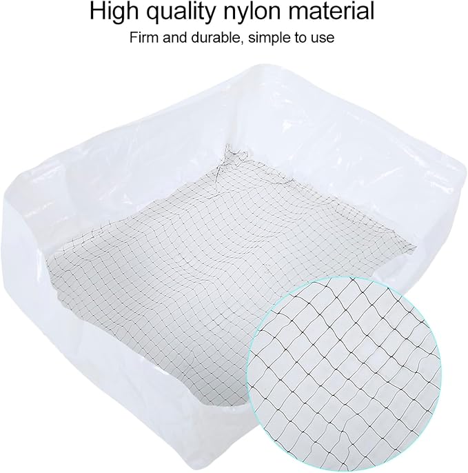 20PCS Nylon Cat Litter Box Filter Bag, Cat Litter Filter Bag for Easy Waste Removal, Deodorizing Hygienic Kitten Cleaning Tool with 2 Pouches for Home Use