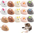 Catnip Mouse, Interactive Plush for Indoor Cats, 18 pcs Multi-Cat Household Entertainment, Natural Hunting Instinct Activation, 7 Color Assortment