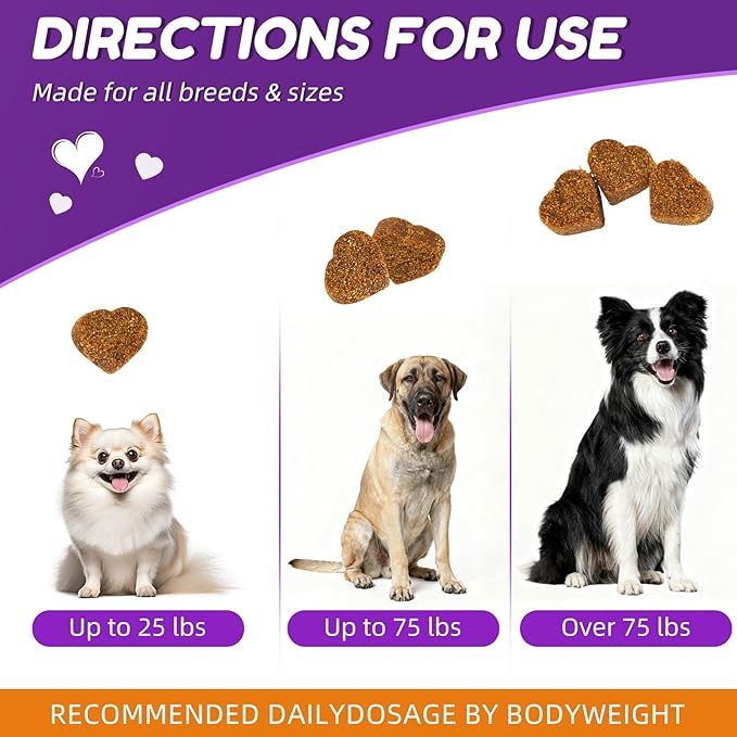 Hip and Joint Supplement Dogs, Glucosamine Chondroitin Joint Supplement for Dogs, Joint Chews for Dog Joint Pain Relief 180 Ct Chicken Flavored Fit All Breed