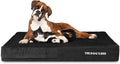 The Dog’s Bed Orthopedic Memory Foam Dog Bed Mattress, Plush Fabric, Black Plush, XXL, 6-Inch