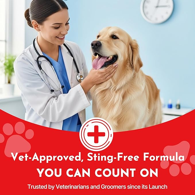 Styptic Powder for Dogs–Quick Stop Bleeding for Dogs Nails, Minor Cuts, Scratches–Blood Stop Powder with Herbal Support,Gentle & Sting-Free–5.3 oz Styptic Powder for Grooming,Vets,Pet First Aid Kits
