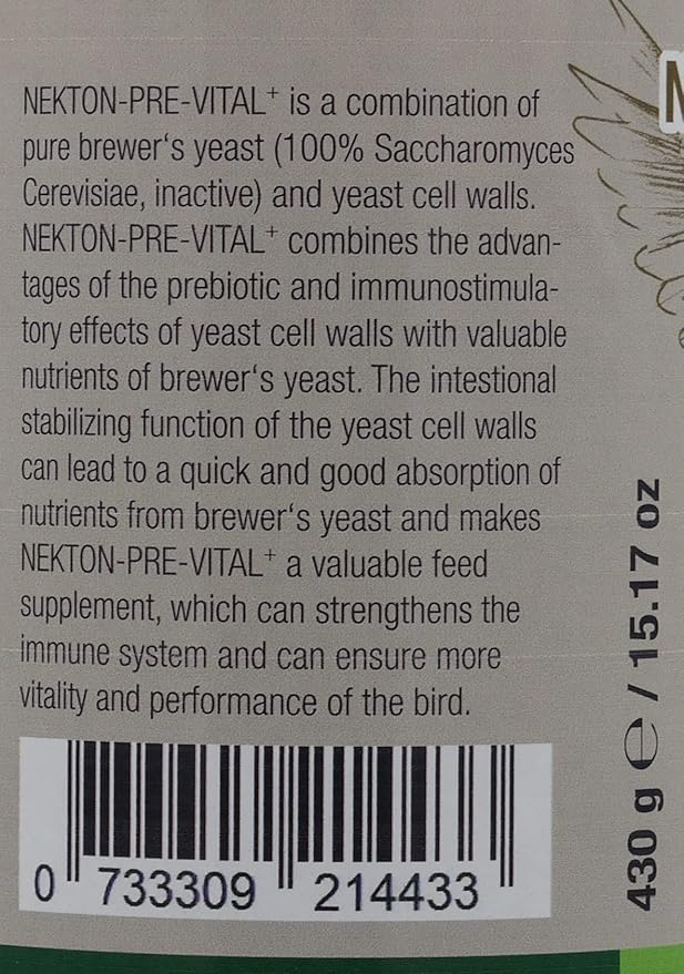 Nekton Pre Vital+ Prebiotic Bird Supplement 430gm / 15.17oz