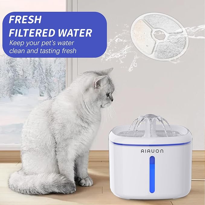 8 Pack Cat Fountain Filters,Pet Water Fountain Replacement Filters for 84oz/2.5L Cat Water Fountain