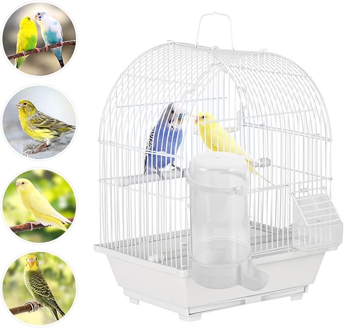 2pcs Automatic Bird Food and Water Dispensers for Cage, Small Parakeet Feeder with Gravity Feed, Pet Bird Feeding Watering Supplies for Indoor and Outdoor Use