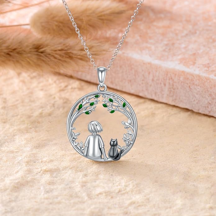 KZX Cat/Dog/Phoenix/Eagle/Whale/Shark/Puffin/Starfish/Chicken/Butterfly/Owl/Bee/Frog/Seahorse Necklace Sterling Silver Animal Pendant Jewelry Gift for Women