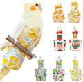 QBLEEV Bird Diapers, Reusable Cockatiel Flight Suit with Adjustable Straps, Parrot Pigeon Pants Urine Wet Leakproof Lining Nappy Clothes, Indoor & Outdoor Poop Control for Conures Sun Parakeet Macaw