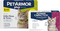 PetArmor Plus Cat, 6ct + PetArmor CapAction Cat, 6ct Treat and Prevent Bundle – Fast Acting and Long Lasting Flea and Tick Care