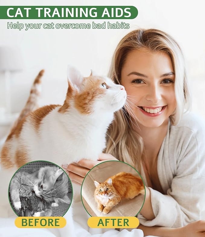 Effectively - Cat Deterrent Spray, No Scratch Spray for Cats - Eco Friendly, Prevents Cats from Damaging Furniture and Fabrics, Cat Training & Behavior Aids Spray, Indoor & Outdoor Use