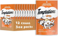 Temptations Cat Treats, Classic Crunchy and Soft Cat Treats, Tantalizing Turkey Flavor, 3 oz. Pouch (Pack of 12)