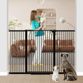 40.5" Tall Baby Gate 60.2-63" Wide No Drilling Tall Pet Gate Cat Gate Extra Wide Baby Gate Safety,Extra Narrow Auto-Close for Indoor Stairs, Doorways, and Kitchen
