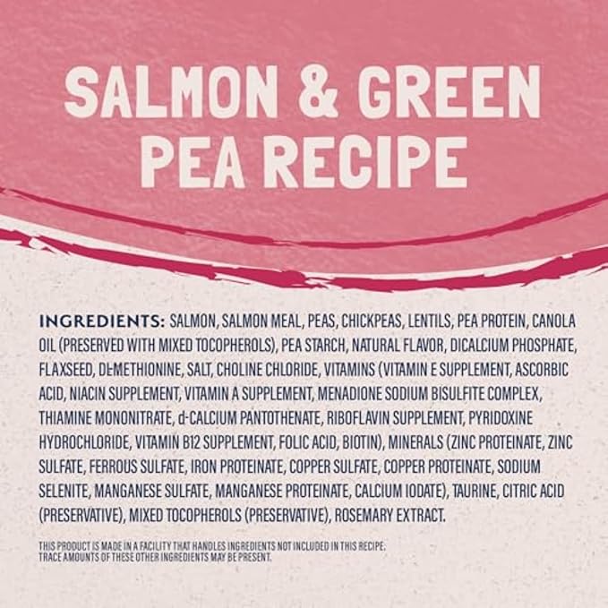Natural Balance Limited Ingredient Adult Grain-Free Dry Cat Food, Salmon & Green Pea Recipe, 10 Pound (Pack of 1)