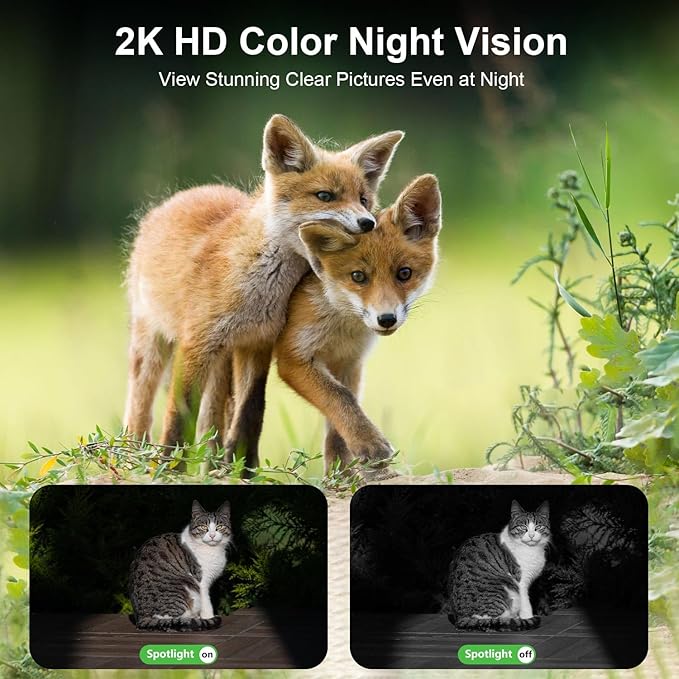 HOSAFE.COM 4G LTE Cellular Solar Security Camera Wireless Outdoor, No WiFi Security Camera, Off Grid 2K Color Night Vision 360° Live View,Built-in SIM Card with Cloud Storage for Barn Farm Jobsite