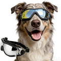 Enjoying Dog Goggles for Medium to Large Dogs, Dog Sunglasses UV Protection, Large Dogs Driving Eye Protection, Windproof Dustproof Anti-Fog, Breathable, Adjustable Straps, Black