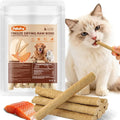 Freezed Dried Cat Teething Sticks, Cat Chew Stick for Dental Care, Salmon Flavour Cats Treats, Feline Teeth Cleaning Snacks