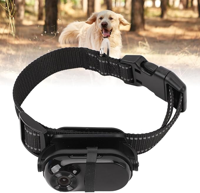 Cat Camera Collar, Pet Collar Camera with Memory Card, HD 1080P Wire Less Dog Tracker Camera Adjustable Mini Action Camera for Video Records (64GB)