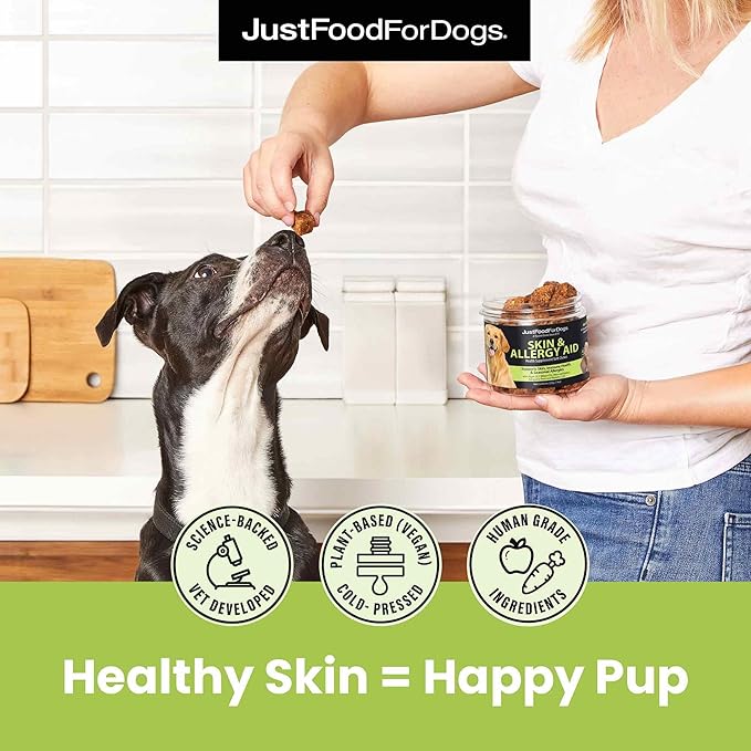 Just Food for Dogs Hip and Joint Supplement for Dogs, Human Grade Glucosamine Chondroitin Dog Supplements, Multivitamin Soft Chews, Omega 3 Oil, Superfood Blend, Plant Based Dog Vitamins - 45 Count 3
